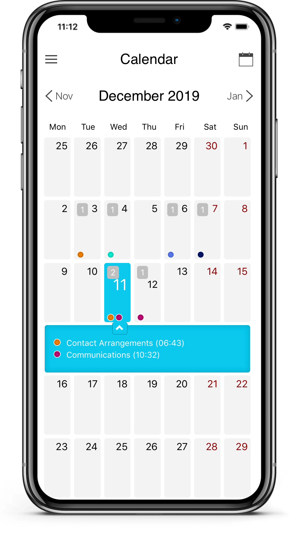 Calendar Screen